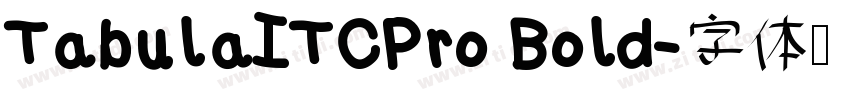 TabulaITCPro Bold字体转换